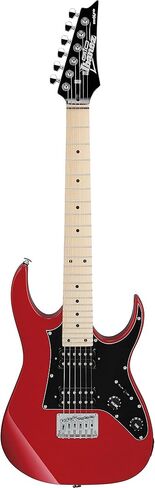 Ibanez GRGM21M miKro Short-Scale Electric Guitar - Candy Apple Bundle with Amp, Gig Bag, Tuner, Cable, Picks, Austin Bazaar Instructional DVD, and Polishing Cloth in Saudi Arabia