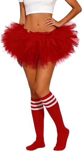 Tutus for Women 5 Layered Tutu Skirts for Women Adult Tulle Skirt 80s Halloween Christmas Costume in Kuwait