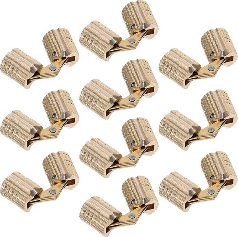 INOOMP 10pcs 8mm Solid Copper Concealed Cylinder Hinges for Jewelry Boxes and Wooden Cabinets, Concealed Cylinder Hinges with 180° Opening for Craft and Keepsake Boxes in Saudi Arabia