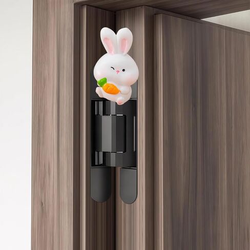 Cute Mini Creative Emotional Bunny Hinge Heads Decorative Topper Set 6PCS, Home Decoration,Magnetic Hinge Head Toppers Door Hinge in Saudi Arabia
