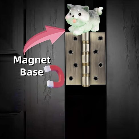 Cute Mini Creative Grey White Puppy Hinge Heads Decorative Topper Set 6PCS, Home Decoration,Magnetic Hinge Head Toppers Door Hinge in Saudi Arabia