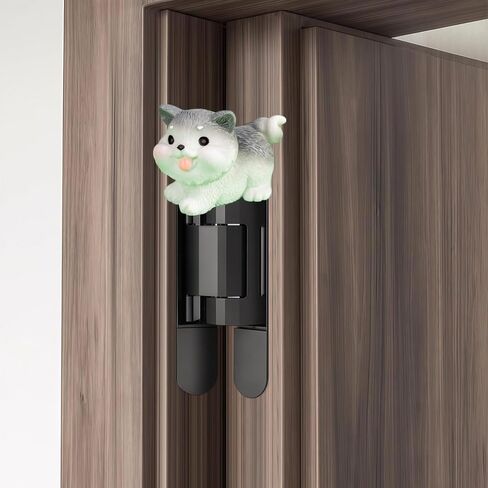 Cute Mini Creative Grey White Puppy Hinge Heads Decorative Topper Set 6PCS, Home Decoration,Magnetic Hinge Head Toppers Door Hinge in Saudi Arabia