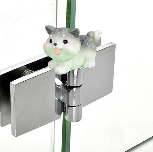Cute Mini Creative Grey White Puppy Hinge Heads Decorative Topper Set 6PCS, Home Decoration,Magnetic Hinge Head Toppers Door Hinge in Saudi Arabia