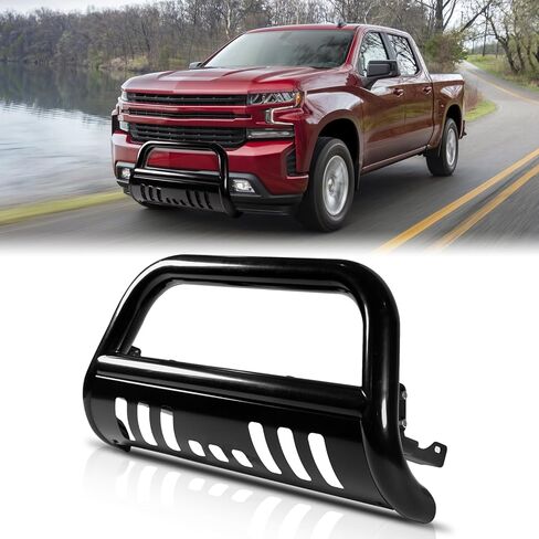 Bull Bar Fit for Ford F150 2004-2025 مع LED Light & W/رخصة لوحة رخصة قابلة للطلاء DIY الشاحنة الأمامية الوفير واقي الشبكة الأمامية الشبكة الأمامية in Kuwait