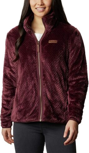 Columbia Womens Fire Side II Sherpa Full Zip Fleece Jacket, Rich Wine, X-Large in Kuwait