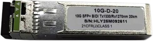 جهاز الإرسال والاستقبال البصري 10G-D-20 10G SFP + BIDI 20KM 1270nm/1330nm الوحدة البصرية الأصلية (زوج واحد 20 كم) in Kuwait