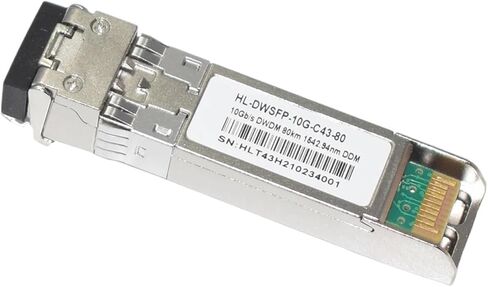 جهاز الإرسال والاستقبال البصري HL-DWSFP-10G-C43-80 10 جيجابايت / ثانية DWDM 80KM DDM الوحدة البصرية الأصلية in Kuwait