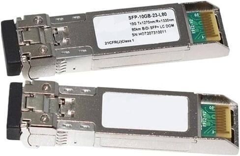 جهاز الإرسال والاستقبال البصري SFG-10G-23-L80 10G SFP + BIDI Tx1270nm Rx1330nm 80KM WDM الوحدة البصرية الأصلية (زوج واحد) in Kuwait