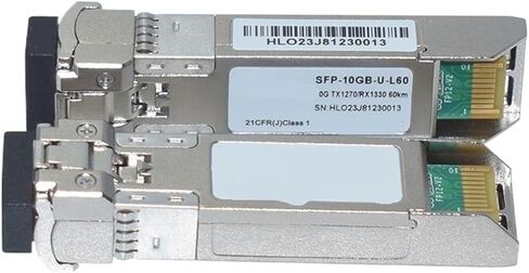 Optical Transceiver SFP-10GB-U-L60 10G 60km BiDi SFP+ LC 1270/1330nm Optical Module Original(2 Pairs) in Saudi Arabia