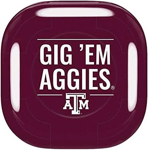 غلاف صوتي من Skinit متوافق مع Samsung Galaxy Buds Pro - تصميم Gig Em Aggies مرخص رسميًا in Saudi Arabia