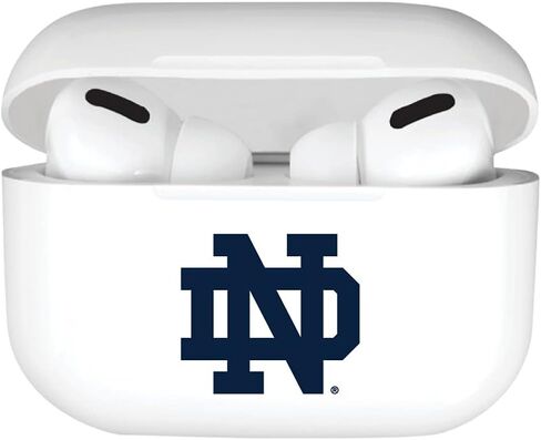 حافظة OTM Essentials مرخصة رسميًا من جامعة نوتردام Airpods، متوافقة مع Apple AirPods Pro (TPU)، شحن لاسلكي، حافظة سماعات الأذن، Classic V1، أبيض in Saudi Arabia