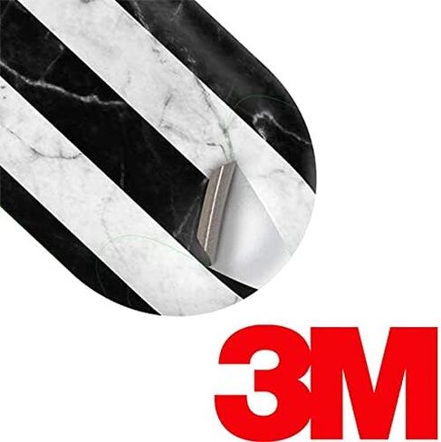 Skinit Decal Audio Skin Compatible with Samsung Galaxy Buds+ - Officially Licensed Originally Designed Black and White Striped Marble Design in Saudi Arabia