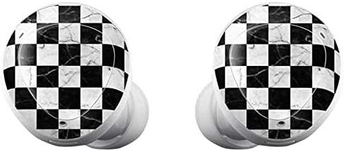 Skinit Decal Audio Skin Compatible with Samsung Galaxy Buds+ - Officially Licensed Originally Designed Checkered Marble Design in Saudi Arabia