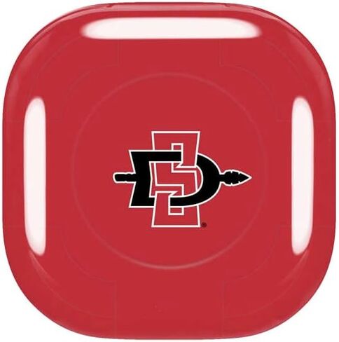 غلاف صوتي من Skinit متوافق مع Samsung Galaxy Buds Pro - تصميم شعار Aztecs Red مرخص رسميًا in Saudi Arabia