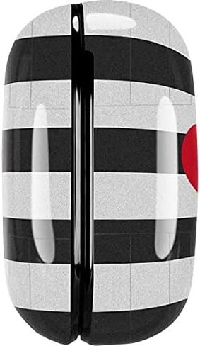 Skinit Decal Audio Skin Compatible with Samsung Galaxy Buds Pro Originally Designed Black and White Striped Heart Design in Saudi Arabia