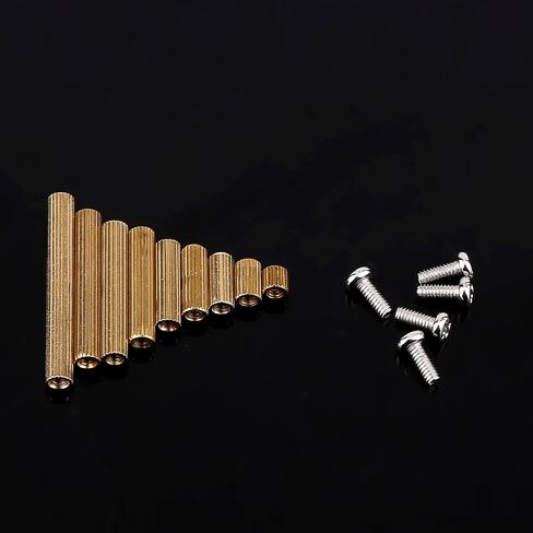 Brass Standoff Kit 270PCS M2 Female Thread Spacers with Storage Box for PCB Motherboard Electronics Hardware Installation in Saudi Arabia