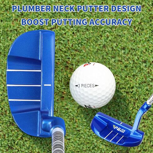 PGM Kids Junior Youth Putter Golf Club Left Handed with Alignment line for Age 3-15, Soft Grip Stainless Steel Putter with Enhanced Control in Saudi Arabia