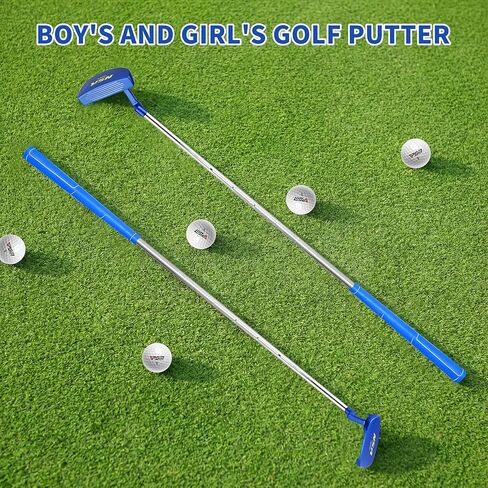 PGM Kids Junior Youth Putter Golf Club Left Handed with Alignment line for Age 3-15, Soft Grip Stainless Steel Putter with Enhanced Control in Saudi Arabia