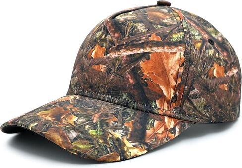 Camo Baseball Cap Adjustable Camouflage Hat Unisex Fishing Hat for Outdoor Sports One Size in Saudi Arabia
