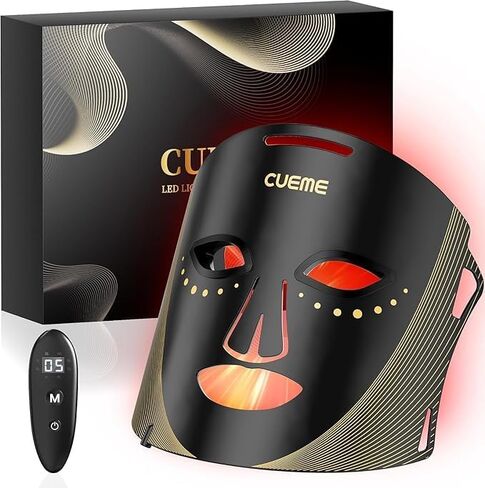 CUEME LED Light Therapy Mask, FDA-Cleared 8-Models Red Light Therapy for Wrinkles, Acne Treatment, and Skin Care, Portable Facial Mask, Unique Gift Ideas for Women - Mom, Sister, Girlfriend and Wife in Saudi Arabia