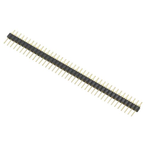 5Pair Gold Plated Single Row Round Pin 40P Straight Needle Male PCB Pin Header Pins 2.54 mm for Arduino Breadboard Pin headers in Saudi Arabia