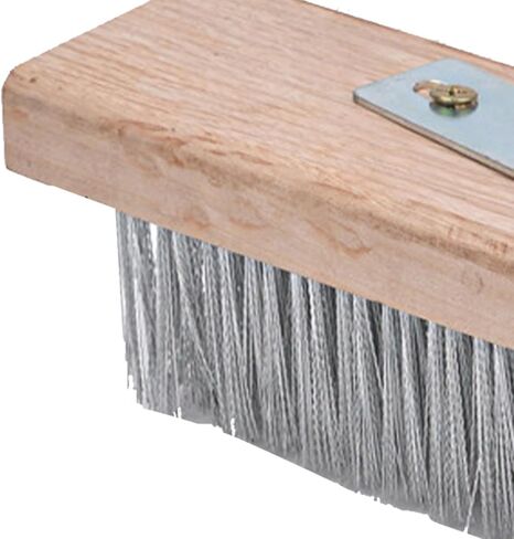 Stainless Steel Wire Deck Brush 50cm Floor Scrubber Brush Steel Wire Head for Removing Paint from Workpieces, for Courtyards Reservoirs Indoor and Outdoor Floors in Saudi Arabia