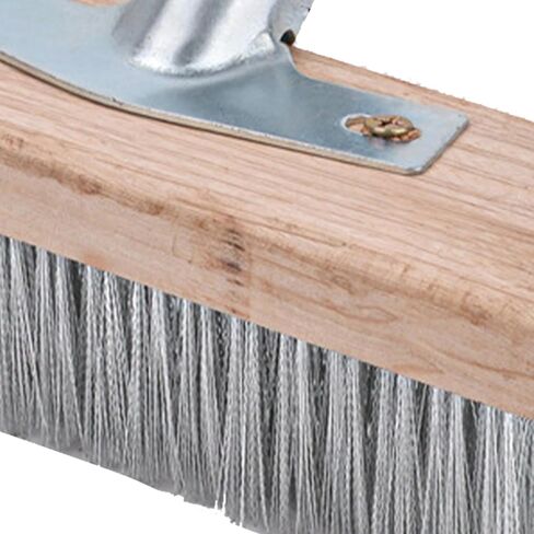 Stainless Steel Wire Deck Brush 50cm Floor Scrubber Brush Steel Wire Head for Removing Paint from Workpieces, for Courtyards Reservoirs Indoor and Outdoor Floors in Saudi Arabia