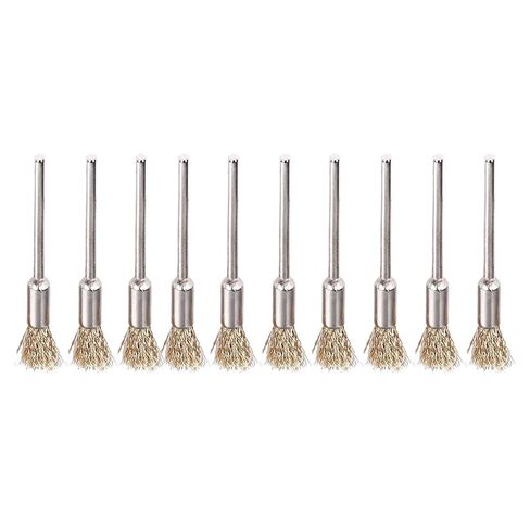 Extended Wire Brush Pen Shape Steel Copper Wire Cleaning End Brush Paint Removal Bits Polishing Tools for Various Setup in Saudi Arabia