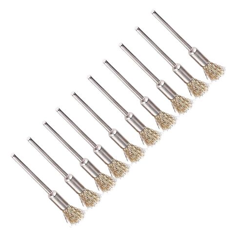 Extended Wire Brush Pen Shape Steel Copper Wire Cleaning End Brush Paint Removal Bits Polishing Tools for Various Setup in Saudi Arabia