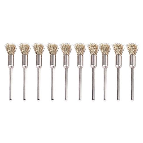 Extended Wire Brush Pen Shape Steel Copper Wire Cleaning End Brush Paint Removal Bits Polishing Tools for Various Setup in Saudi Arabia