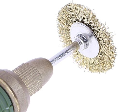 9 Brass Brush Wire Wheel Brushes Die Grinder Rotary Electric Tool For Engraver in Saudi Arabia