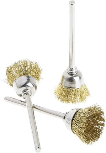 9 Brass Brush Wire Wheel Brushes Die Grinder Rotary Electric Tool For Engraver in Saudi Arabia