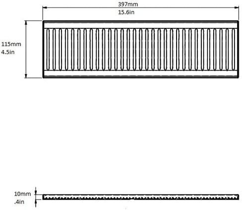 صينية تنقيط متينة من الفولاذ المقاوم للصدأ من راتلوير - صينية تصريف قضبان شديدة التحمل للكيجيراتور، محطة القهوة، منظم حوض المطبخ، ماسك الانسكابات المعدني المصقول للاستخدام المنزلي أو التجاري (4.5 بوصة × 15.5 بوصة × 5) in Kuwait