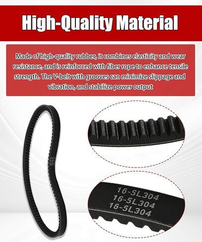 16-5L304 Notched V-Belt Compatible with LiftMaster Commercial Door Operators,Such as H,HJ,J,DH,DHJ,SL575GL (30.4in 5/8in) in Saudi Arabia
