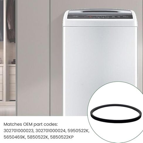 Z-487E V-Belt متوافق مع Skyworth Midea Classique CL6EL BK6EL Comfee 368195 SM650EL NWM60 تحميل علوي للغسالة، حزام محرك استبدال حزام بكرة ناقل الحركة in Kuwait