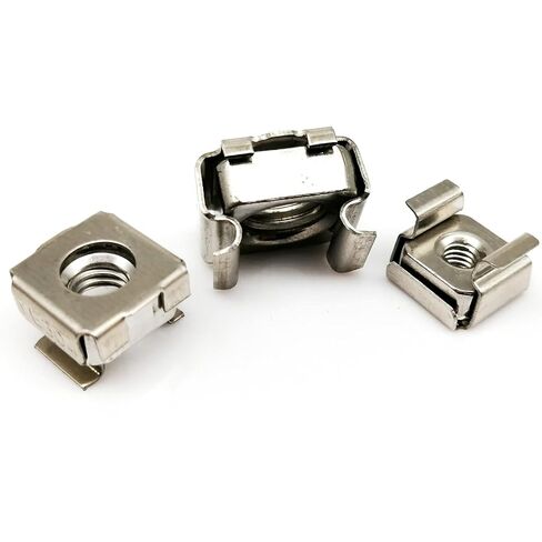Cage Nuts,Small Parts, A2-70 304 Stainless Steel Square Elastic Rack Mount Server Cabinet Shelf Clip Floating Cage Nut (Size : 1pc M12) in Saudi Arabia