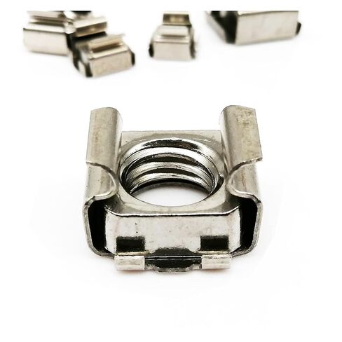 Cage Nuts,Small Parts, A2-70 304 Stainless Steel Square Elastic Rack Mount Server Cabinet Shelf Clip Floating Cage Nut (Size : 10pcs M4) in Saudi Arabia