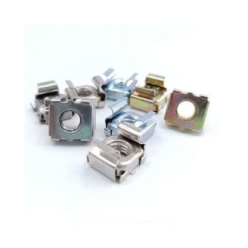 Cage Nuts,Small Parts, 10pcs Steel Quartet Floating Nut Cassette Elastic Enclosure Card Cage Nuts Cabinet Rack Mount Nut (Color : Zinc, Size : M8) in Saudi Arabia