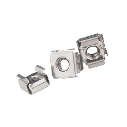 Cage Nuts,Small Parts, A2-70 304 Stainless Steel Square Clip Floating Cassette Cage Nut Server Cabinet Shelf Rack Mount M12 (Size : 10Pcs M6) in Saudi Arabia
