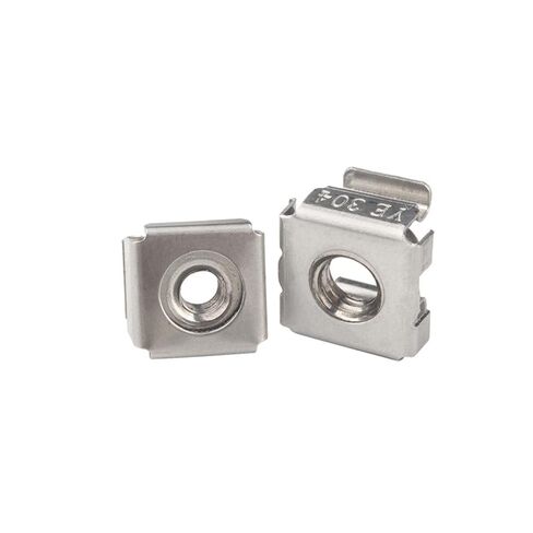 Cage Nuts,Small Parts, A2-70 304 Stainless Steel Square Clip Floating Cassette Cage Nut Server Cabinet Shelf Rack Mount M12 (Size : 10Pcs M6) in Saudi Arabia