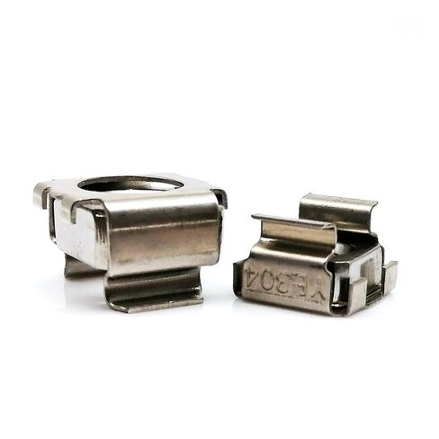 Cage Nuts,Small Parts, A2-70 304 Stainless Steel Square Elastic Rack Mount Server Cabinet Shelf Clip Floating Cage Nut (Size : 5pcs M8) in Saudi Arabia