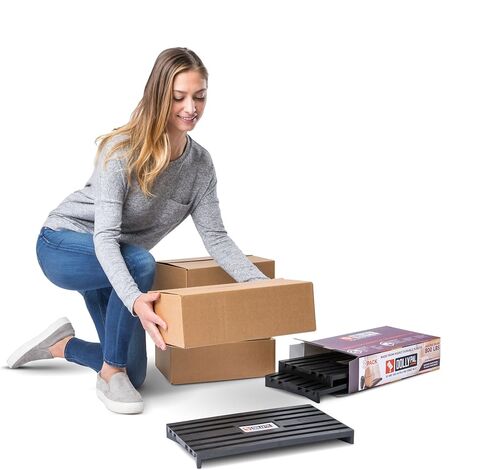 Hand Truck Helper and Mini Storage Pallet 18" x 10" x 1.5" (3-Pack Box) in Saudi Arabia