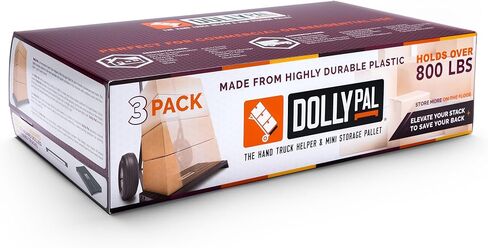 Hand Truck Helper and Mini Storage Pallet 18" x 10" x 1.5" (3-Pack Box) in Saudi Arabia