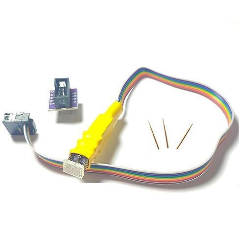 Sop8-150mil/Sop8-208mil/WS0N 6x5/WSON 8x6 package/QFN8/DFN8 اختبار خط مسبار رقاقة سلك مسبار EEPROM 24C 25C 93C برمجة دائرة مشبك رقاقة لمبرمج USB T76، T56، T48، RT809H إلخ (QFN8 6X8) in Kuwait