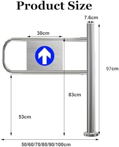 بوابة أمان متأرجحة ذات إغلاق تلقائي بنابض - باب تجاري متين في اتجاه واحد لمحلات السوبر ماركت والمكتبات، حل آمن للتحكم في الوصول لتعزيز السلامة والاجتماع in Kuwait