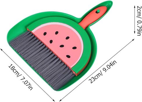 Small Dustpan and Brush Set, Watermelon Mini Dustpan and Brush Whisk Broom,Watermelon in Saudi Arabia
