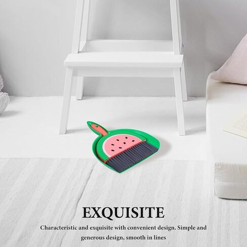 Small Dustpan and Brush Set, Watermelon Mini Dustpan and Brush Whisk Broom,Watermelon in Saudi Arabia