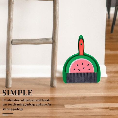 Small Dustpan and Brush Set, Watermelon Mini Dustpan and Brush Whisk Broom,Watermelon in Saudi Arabia