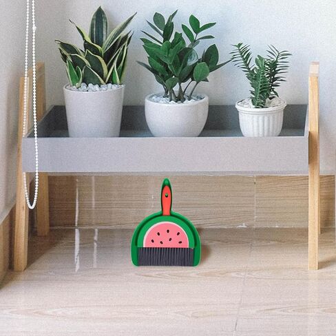 Small Dustpan and Brush Set, Watermelon Mini Dustpan and Brush Whisk Broom,Watermelon in Saudi Arabia
