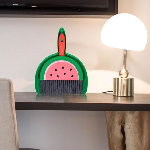 Small Dustpan and Brush Set, Watermelon Mini Dustpan and Brush Whisk Broom,Watermelon in Saudi Arabia
